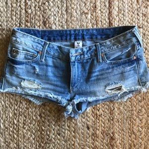 True Religion Joey Cut Off Jeans